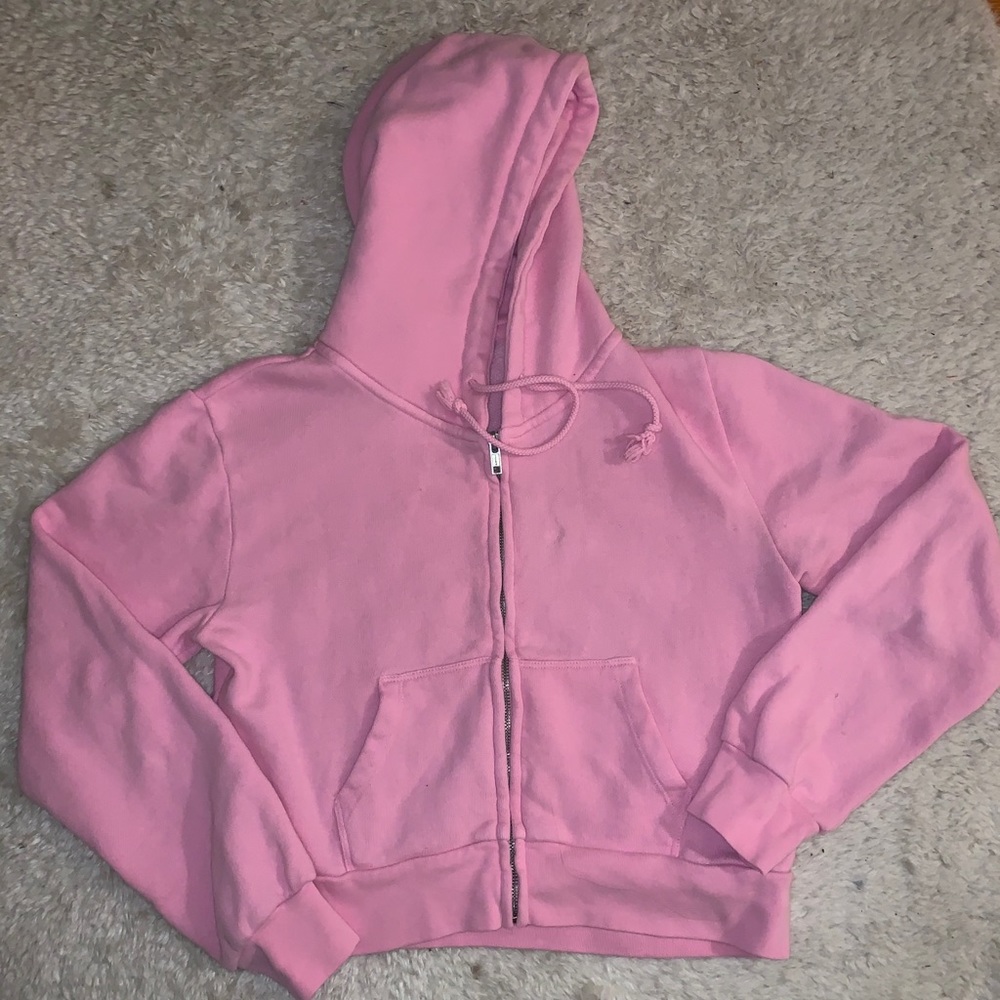 bubblegum pink brandy Melville christy hoodie